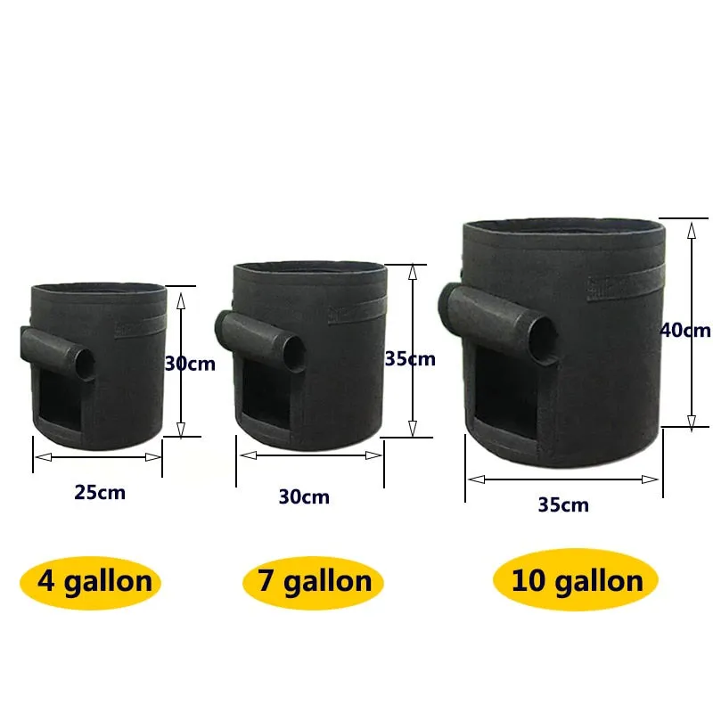 3-Size Versatile Plant & Potato Grow Bags