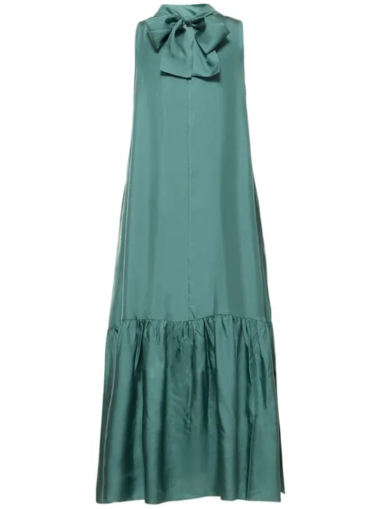 Asceno   The Oslo silk twill dress 