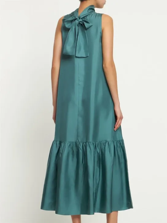 Asceno   The Oslo silk twill dress 