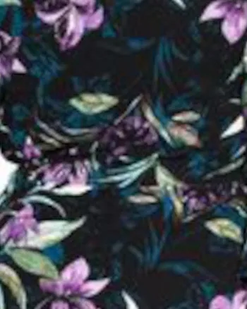 Astrid Floral Top | Black Priscilla Vine