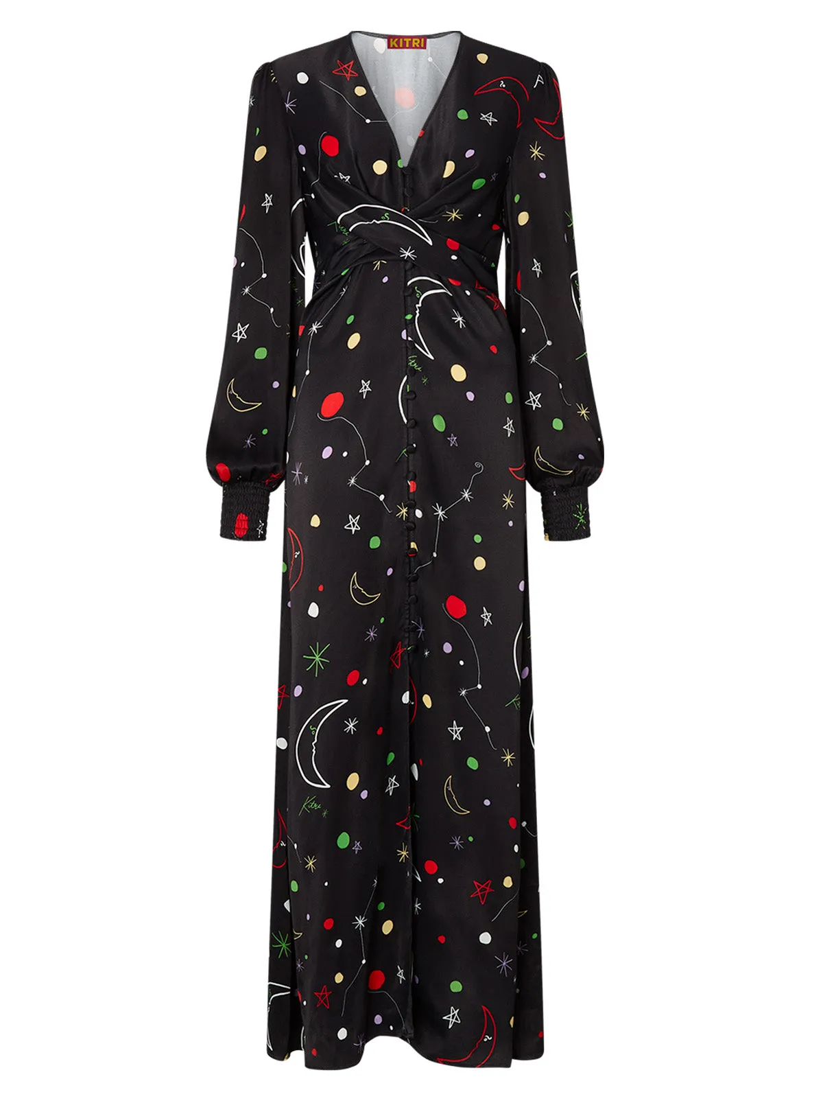 Aurora Moon And Star Maxi Dress