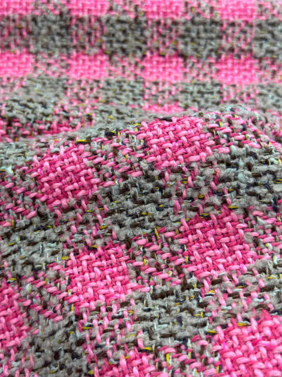 Autumn and winter new high-end customized niche small fragrance fabric age-reducing tweed heavy industry coat dress vest bag
