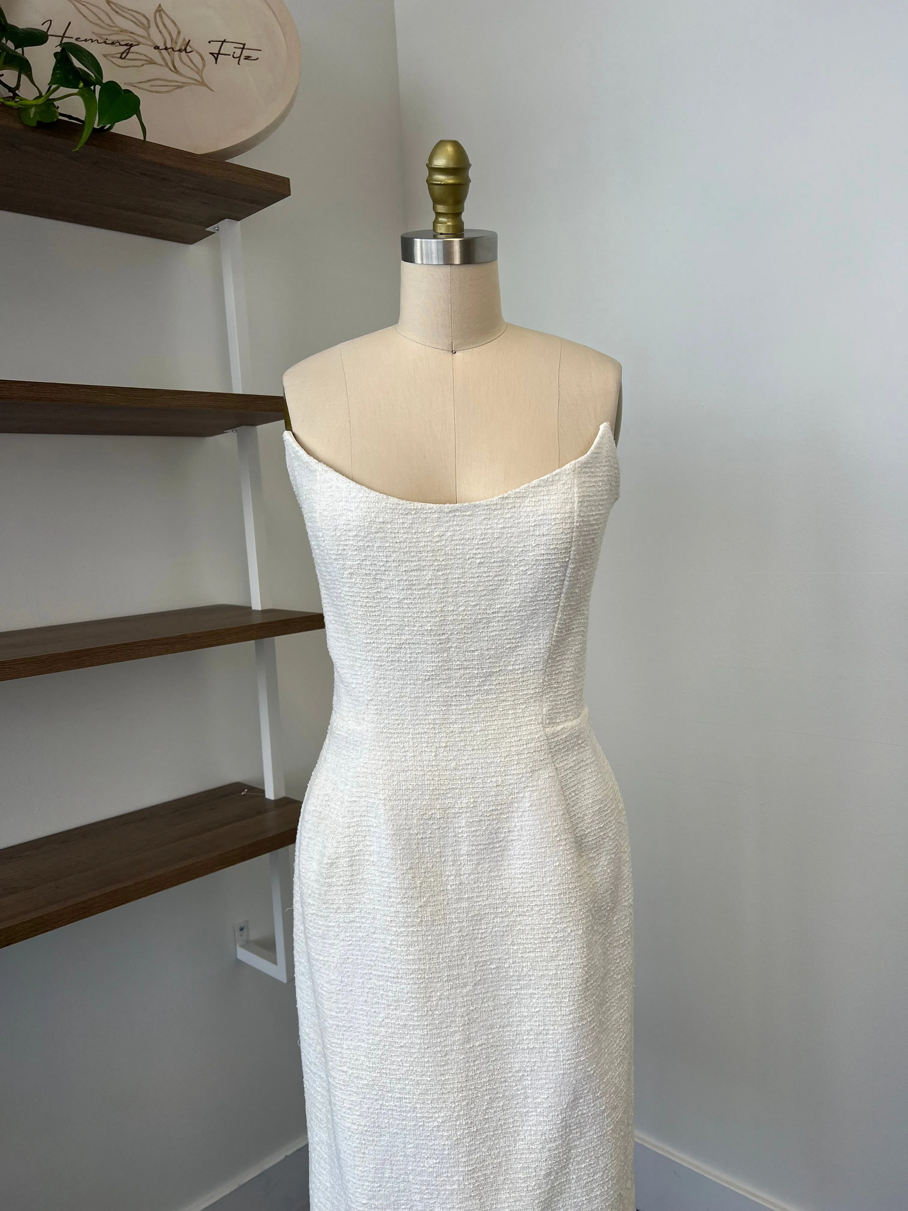 B / Sarah Seven Simone Tweed Size 8