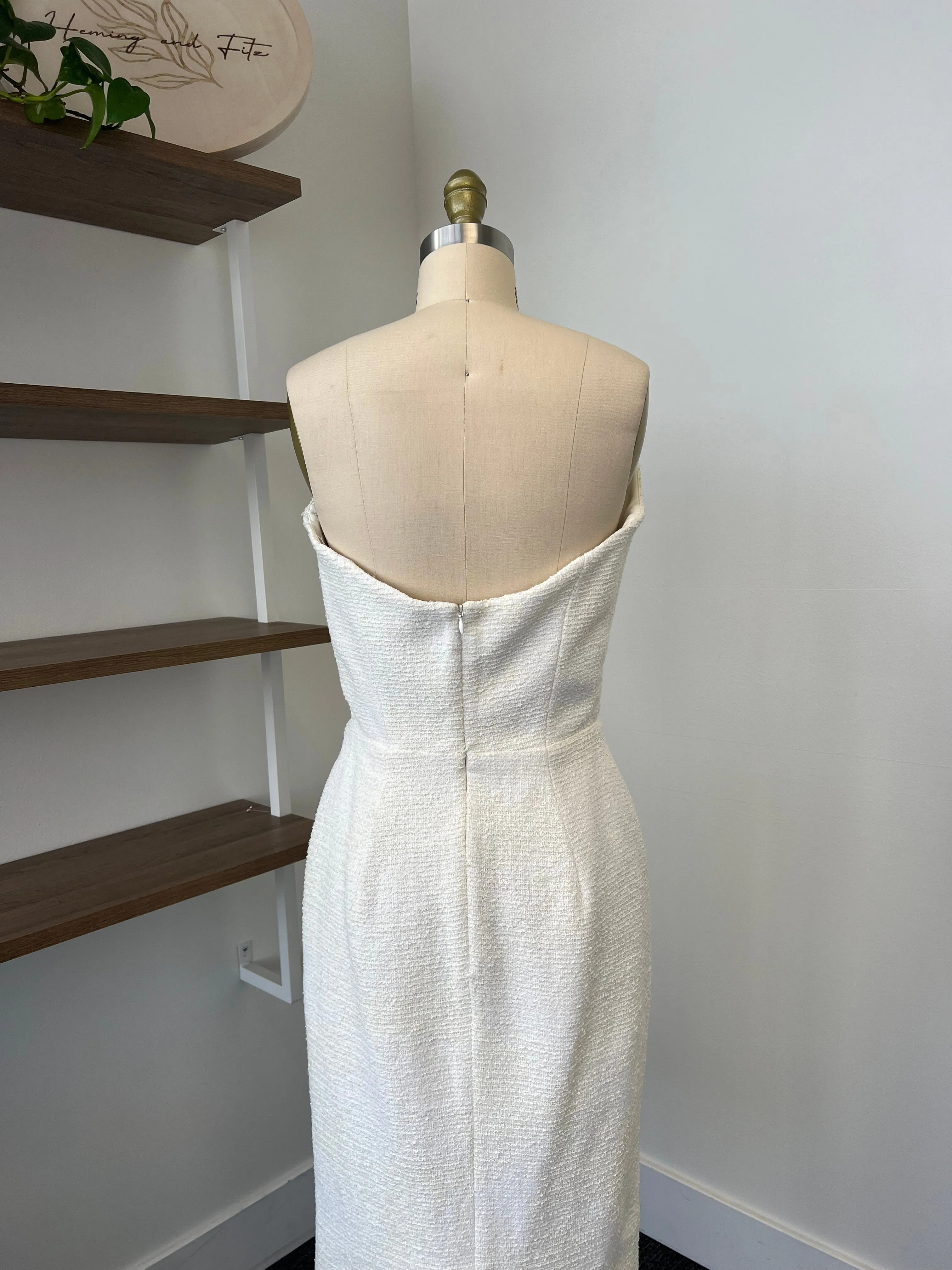 B / Sarah Seven Simone Tweed Size 8