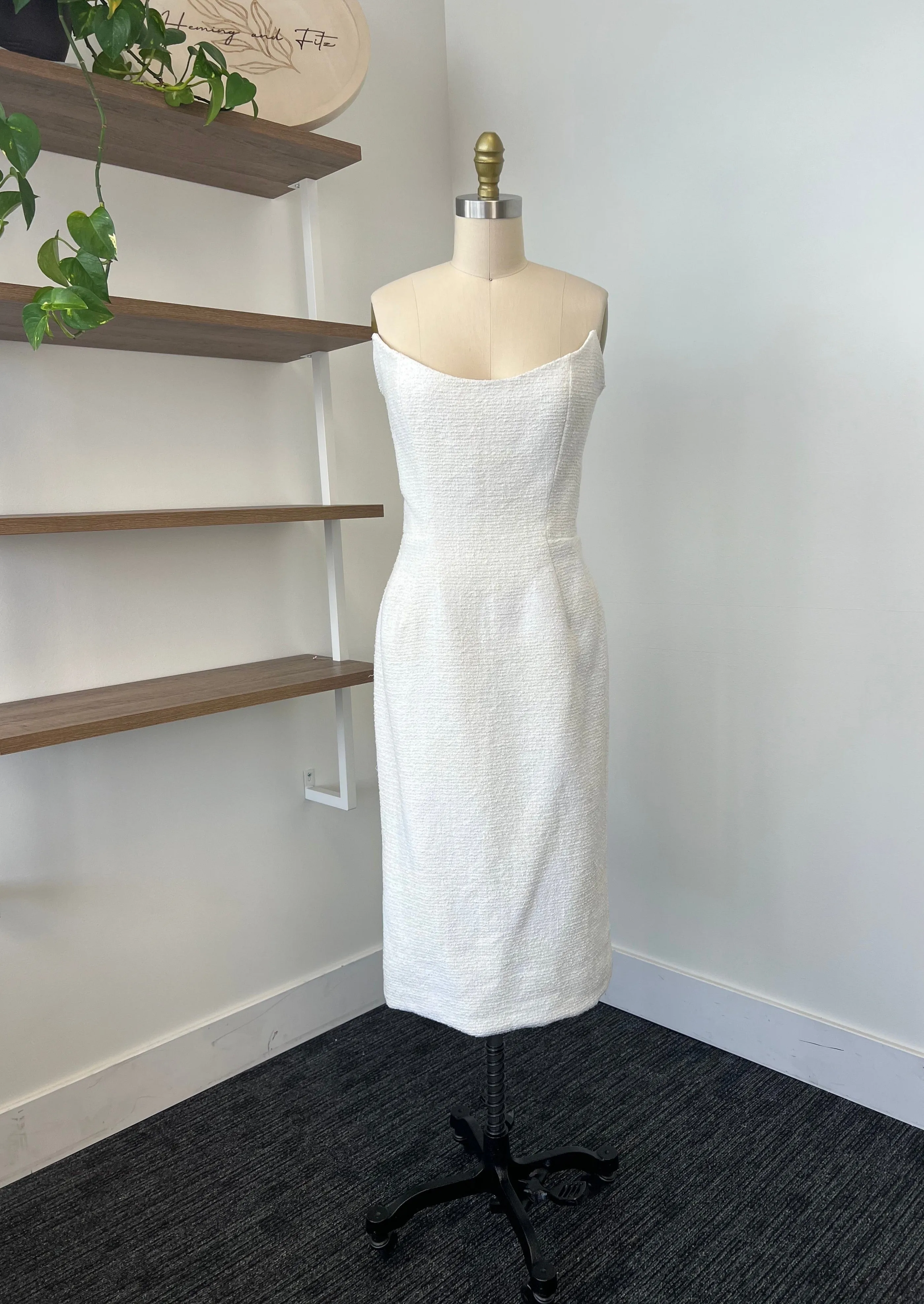 B / Sarah Seven Simone Tweed Size 8