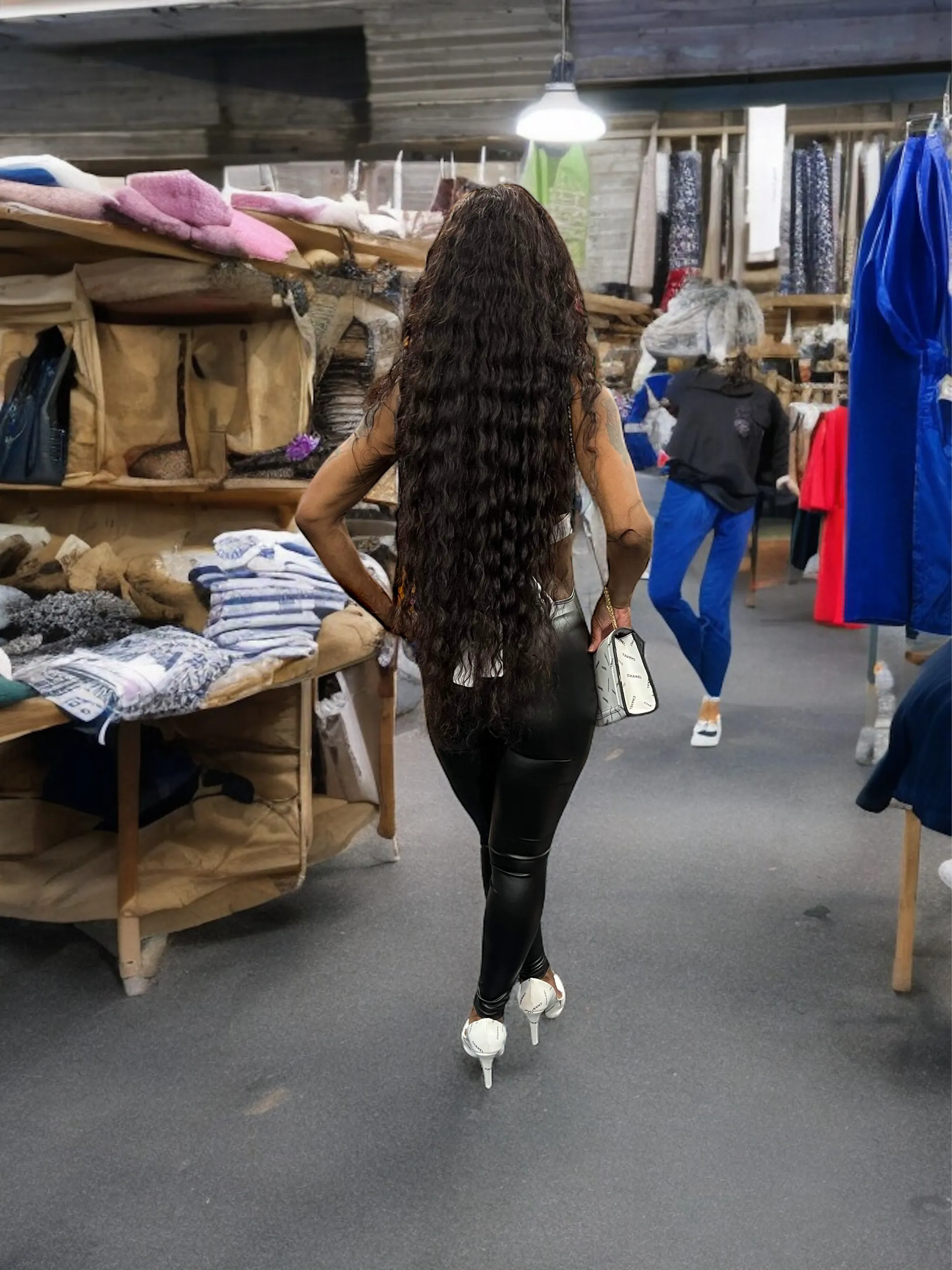 bad and boujee pu jumpsuit