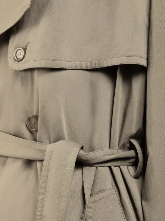 Balenciaga   Folded cotton trench coat 