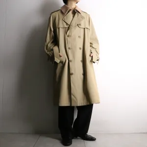 beige color 2way trench coat