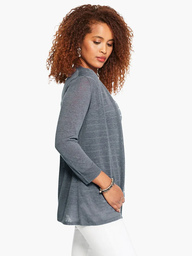 Breezy Cardigan in Slate