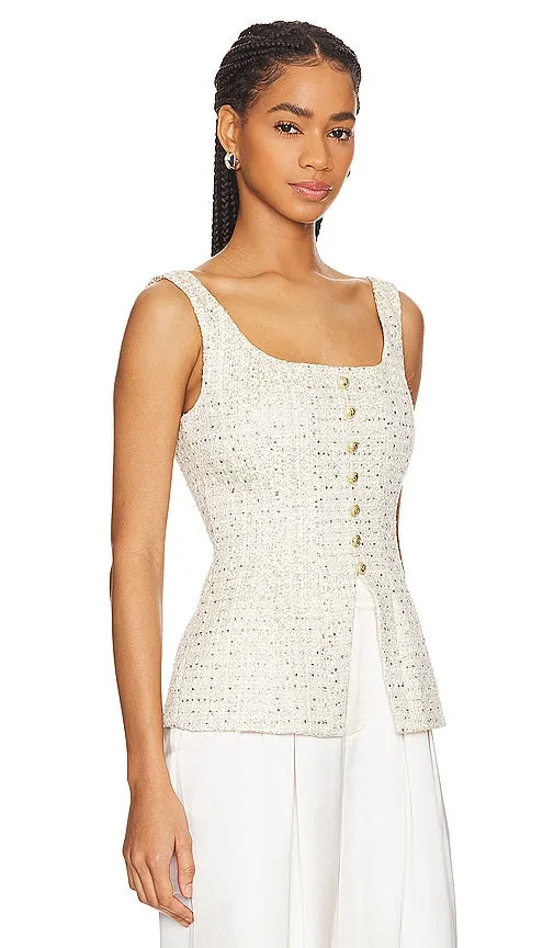 CAMI NYC Rosita Top in Metallic Gold