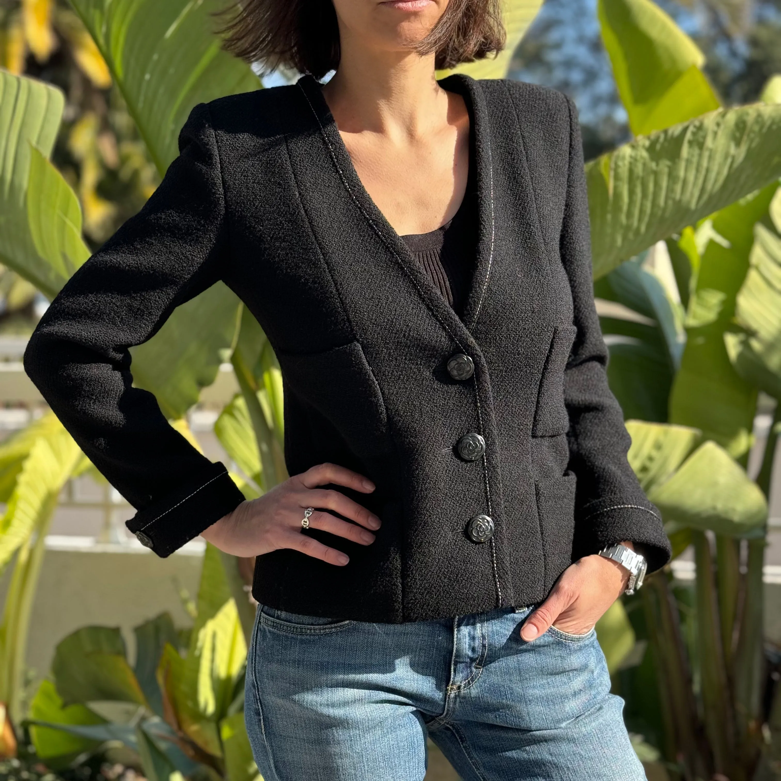 Chanel - Veste en tweed T.36