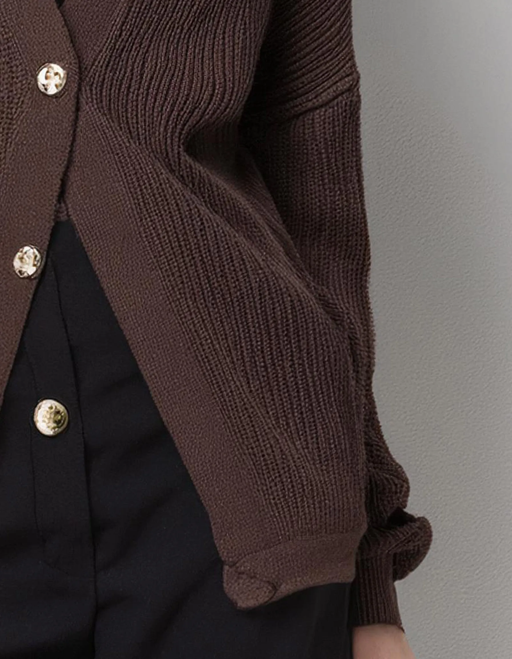 Chocolate Brown Long Cardigan