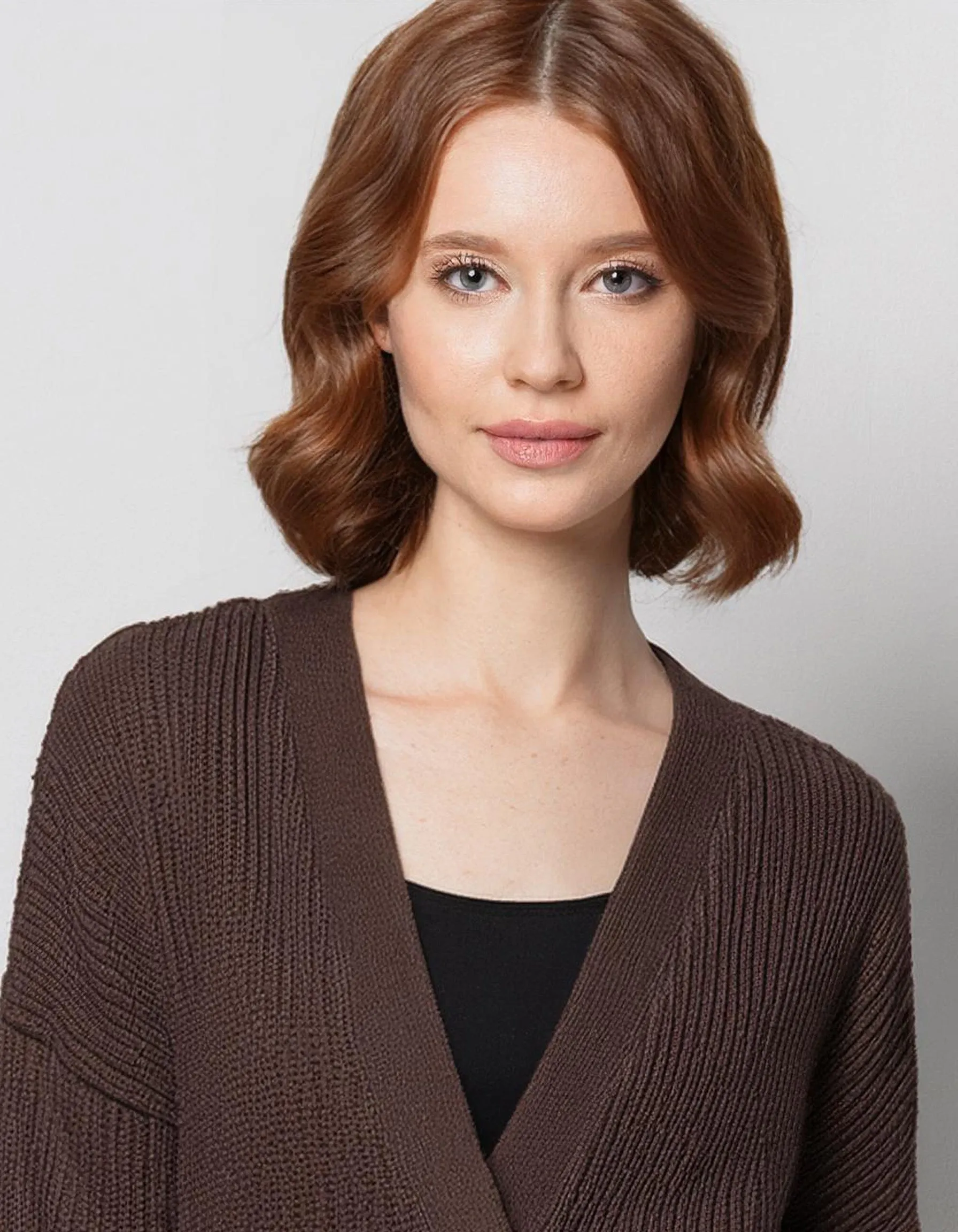 Chocolate Brown Long Cardigan