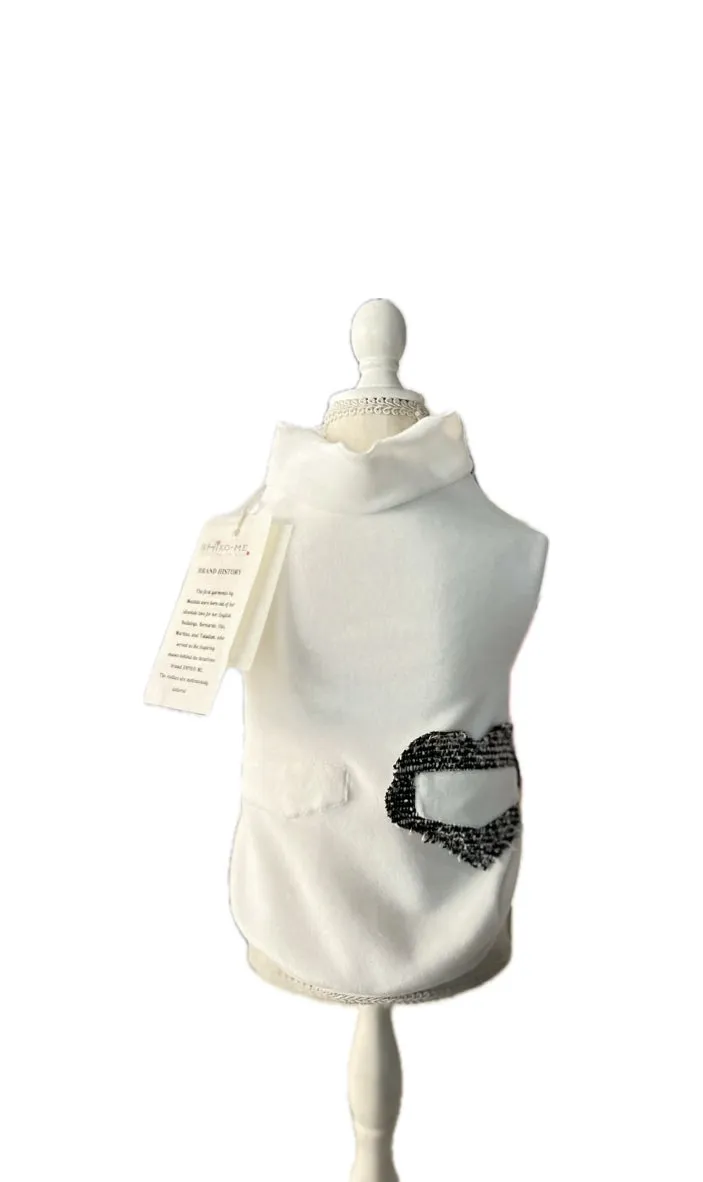Ciniglia Sweatshirt Tweed Bianco