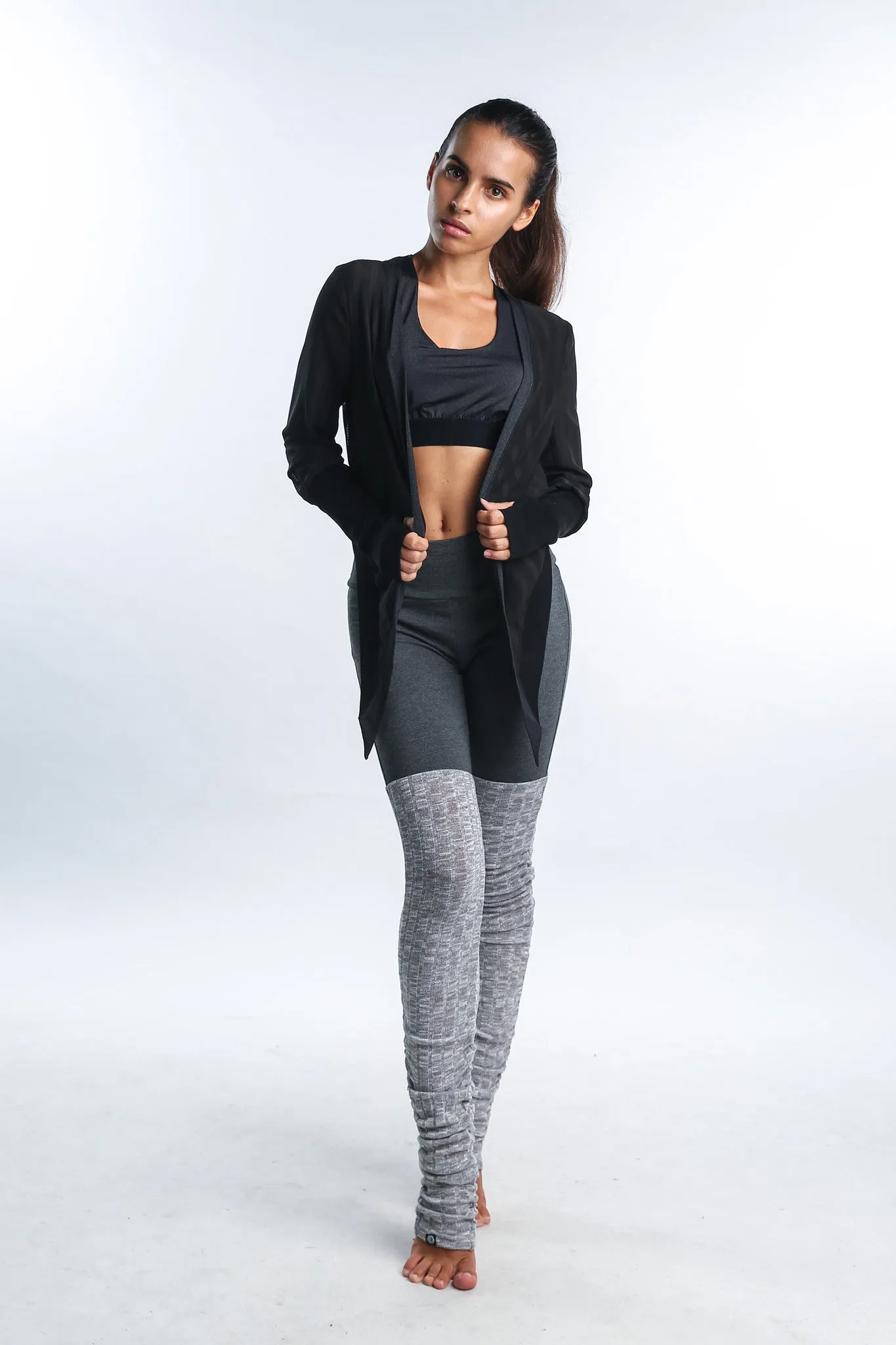 Cosmic Crop Cardi in Black