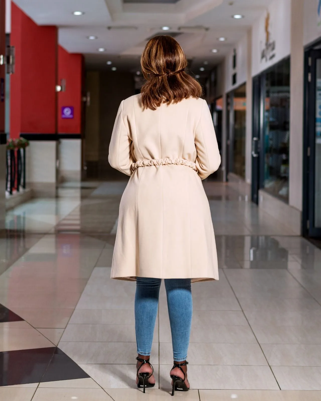 Cream White Trench Coat