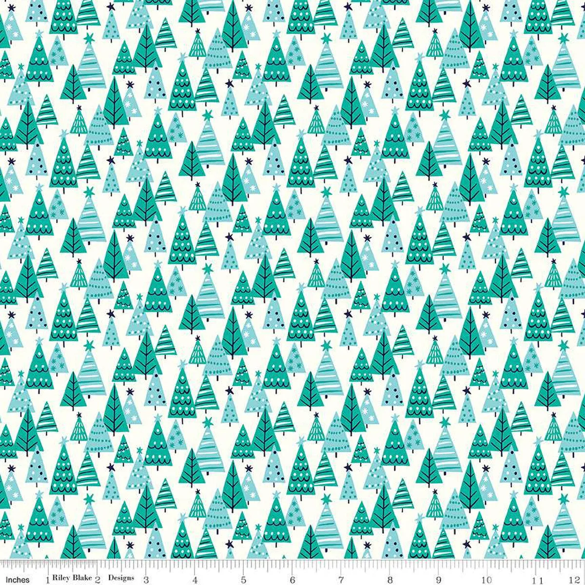 Deck the Halls Happy Forest A Fabric