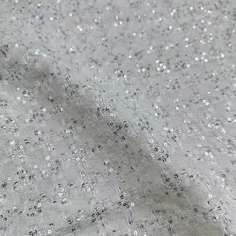 Dobacol color imported small fragrance fabric, delicate tweed high-end customized clothing, handmade luggage fabric