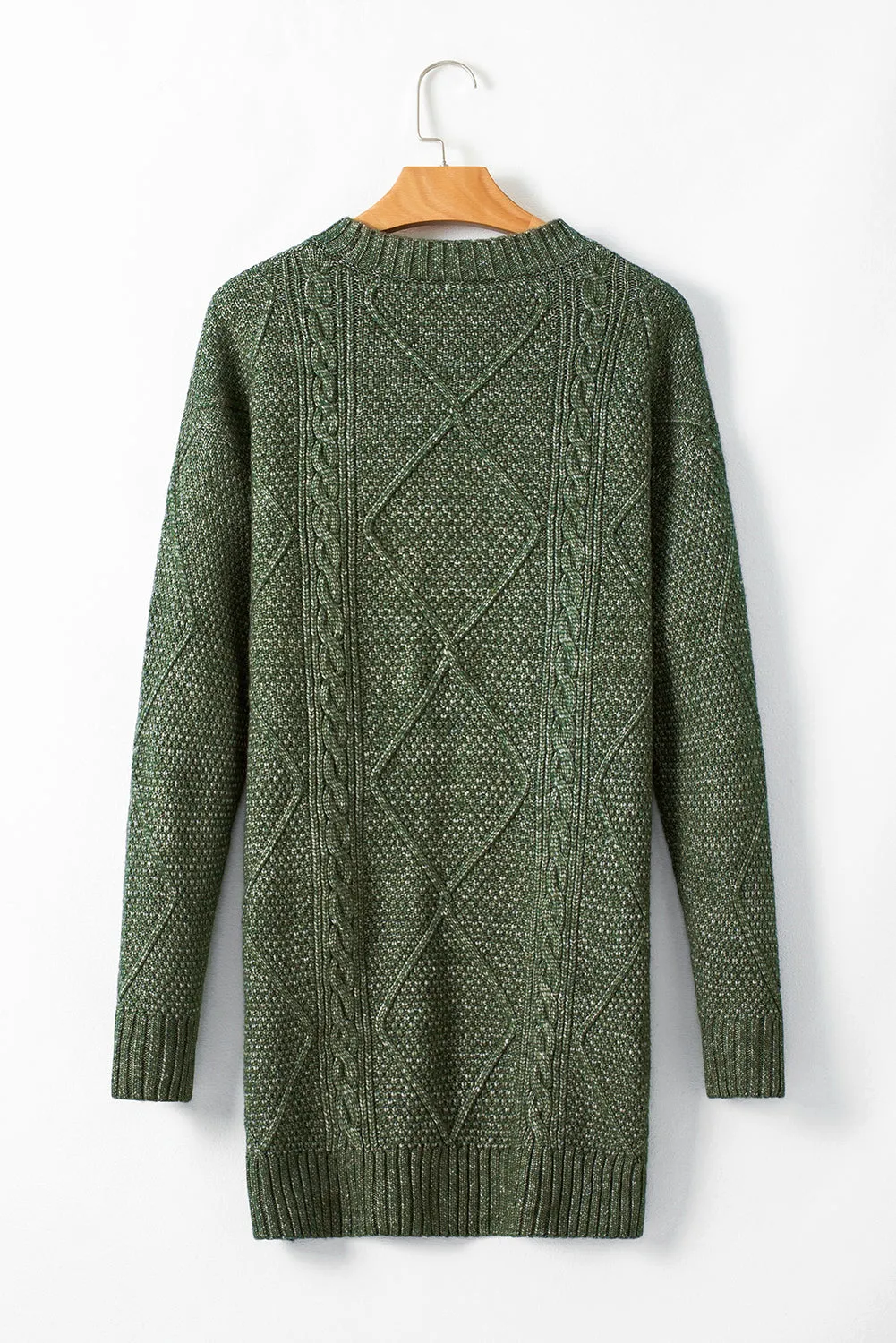 Fall Sweater Dress - Green