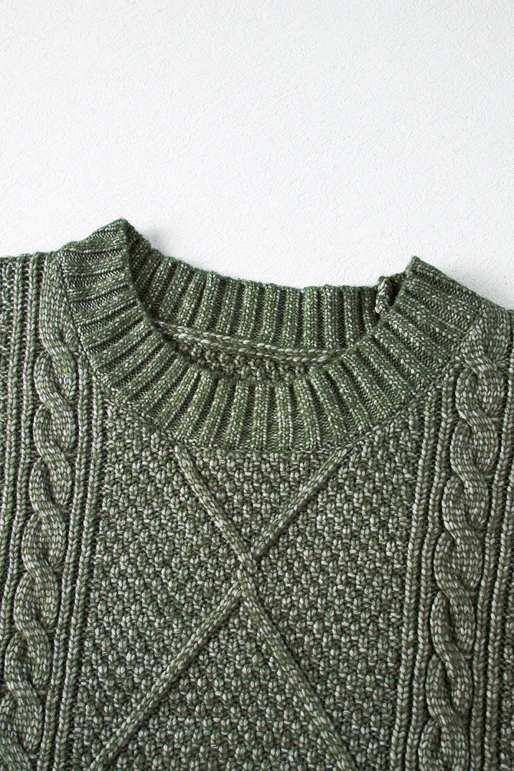Fall Sweater Dress - Green