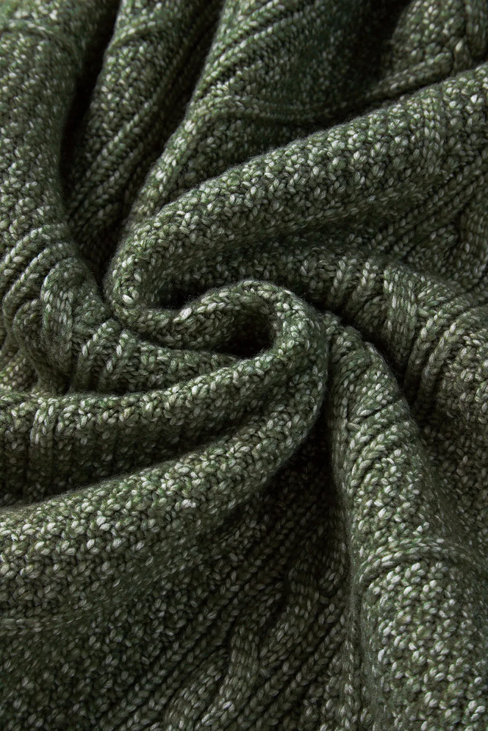 Fall Sweater Dress - Green