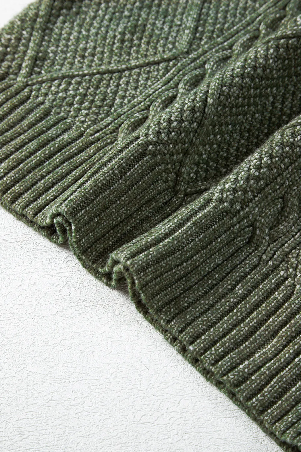 Fall Sweater Dress - Green