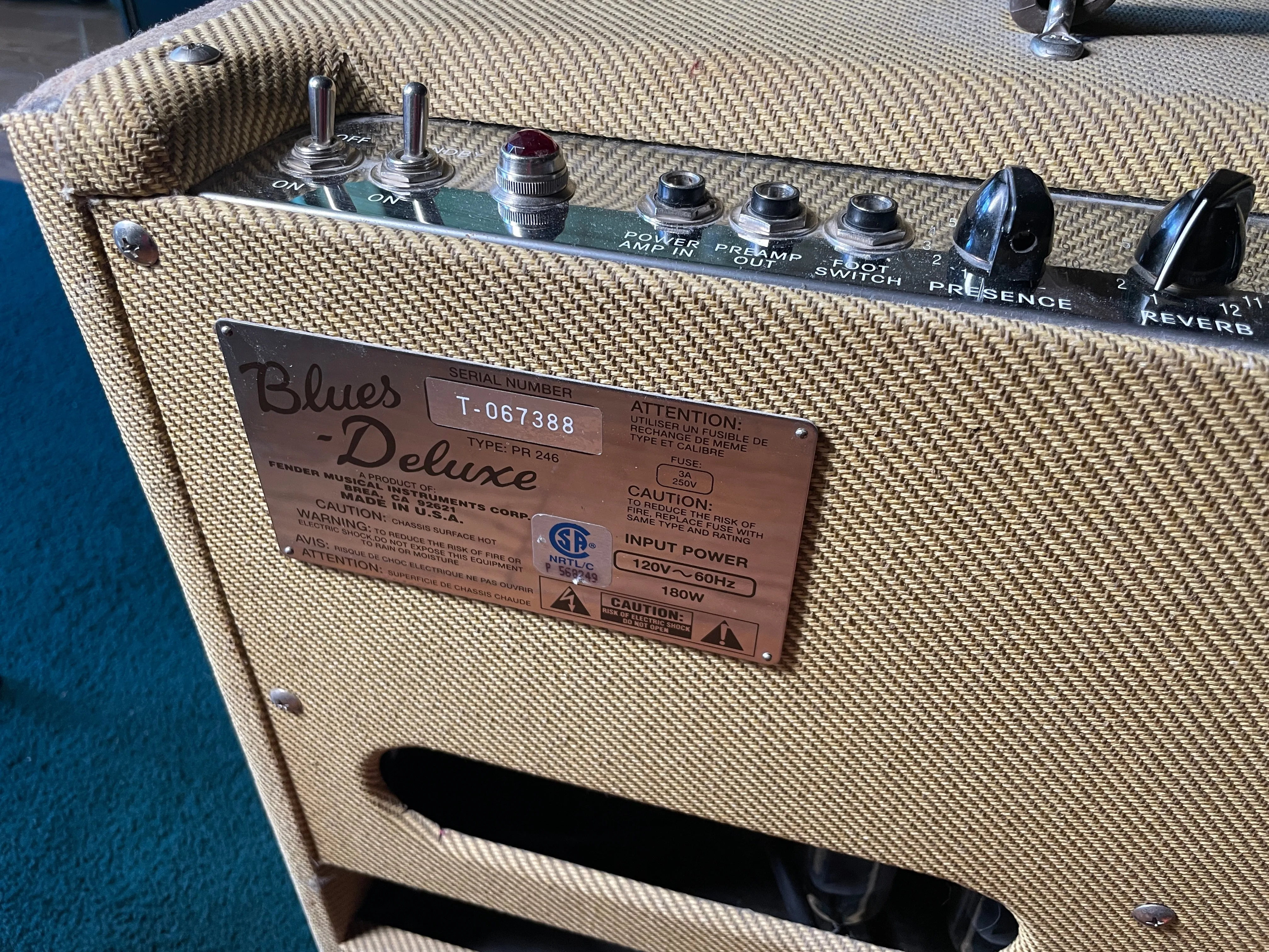 Fender Blues Deluxe Tweed Used