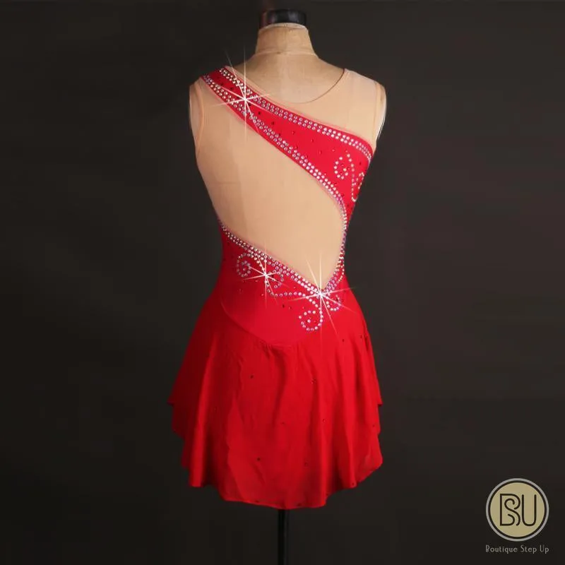 Figure Skating Dresses Rhinestones, Available in 11 Colors,  BSU6014