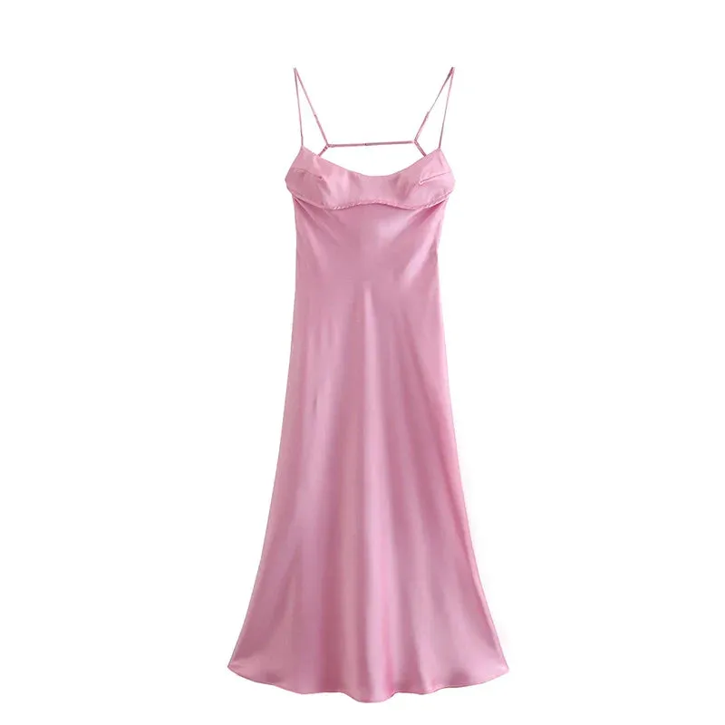 FLYTONN-Sexy spring and summer dresses, party dresses, graduation gifts,Petite Petals Split Slip Dress
