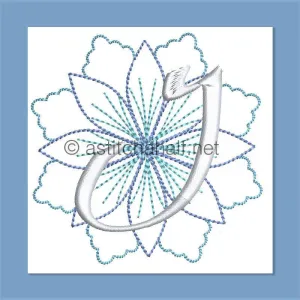 Frost and Frozen Monogram Letter I