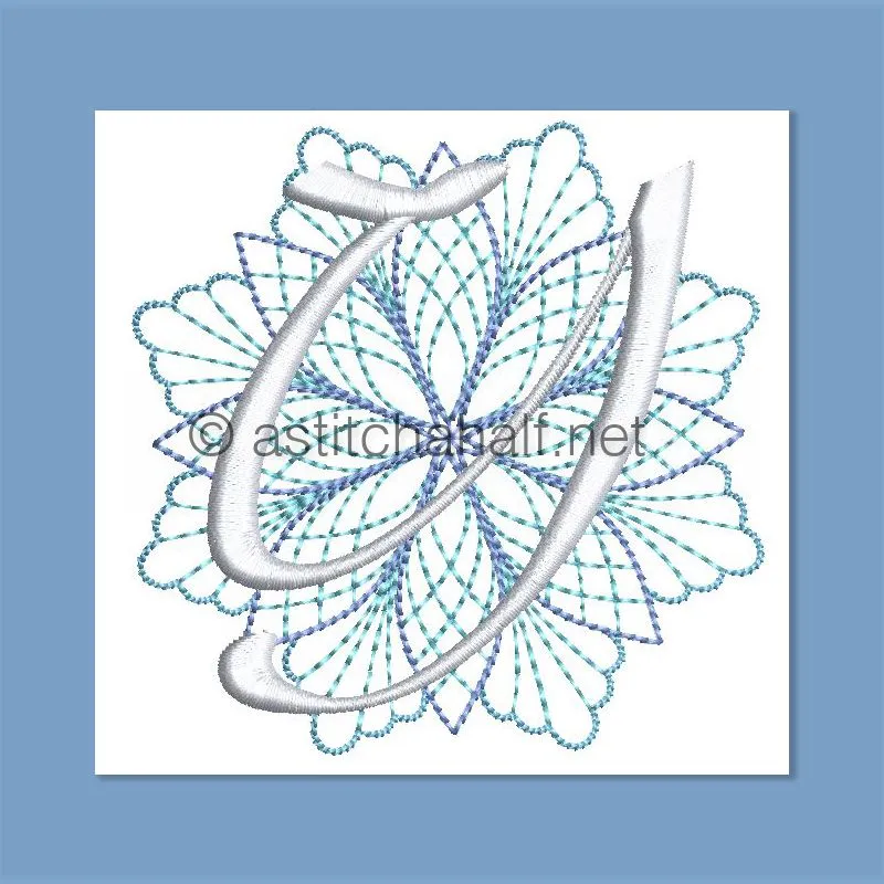 Frost and Frozen Monogram Letter Y