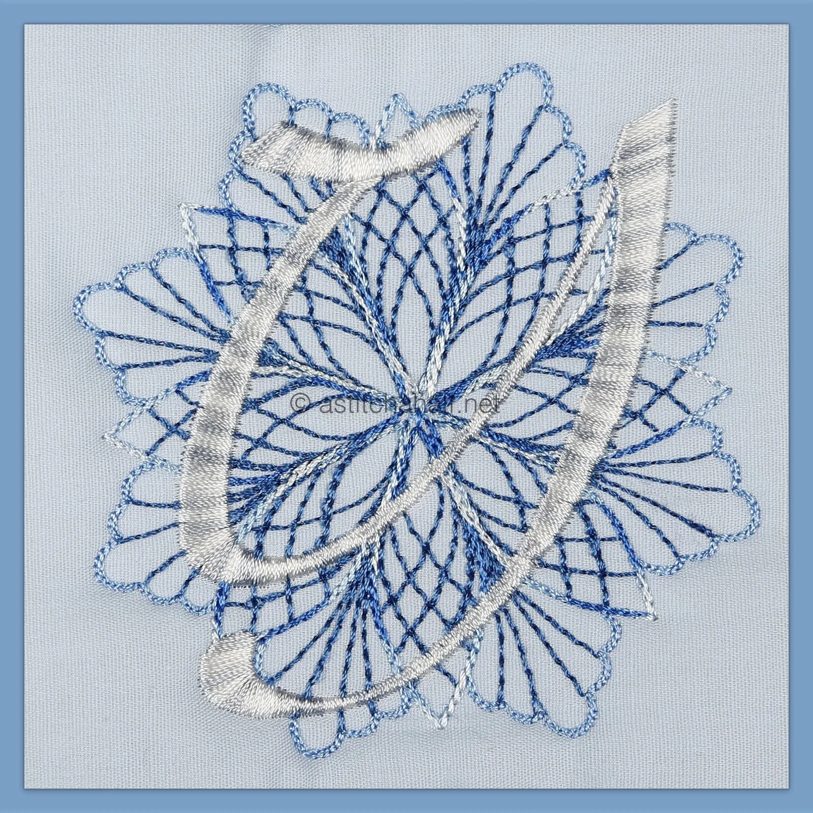 Frost and Frozen Monogram Letter Y