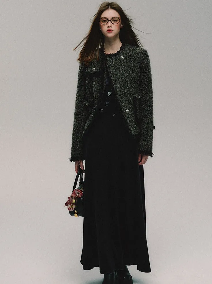 Gold Grand Jacket Tweed Tone Small Fre