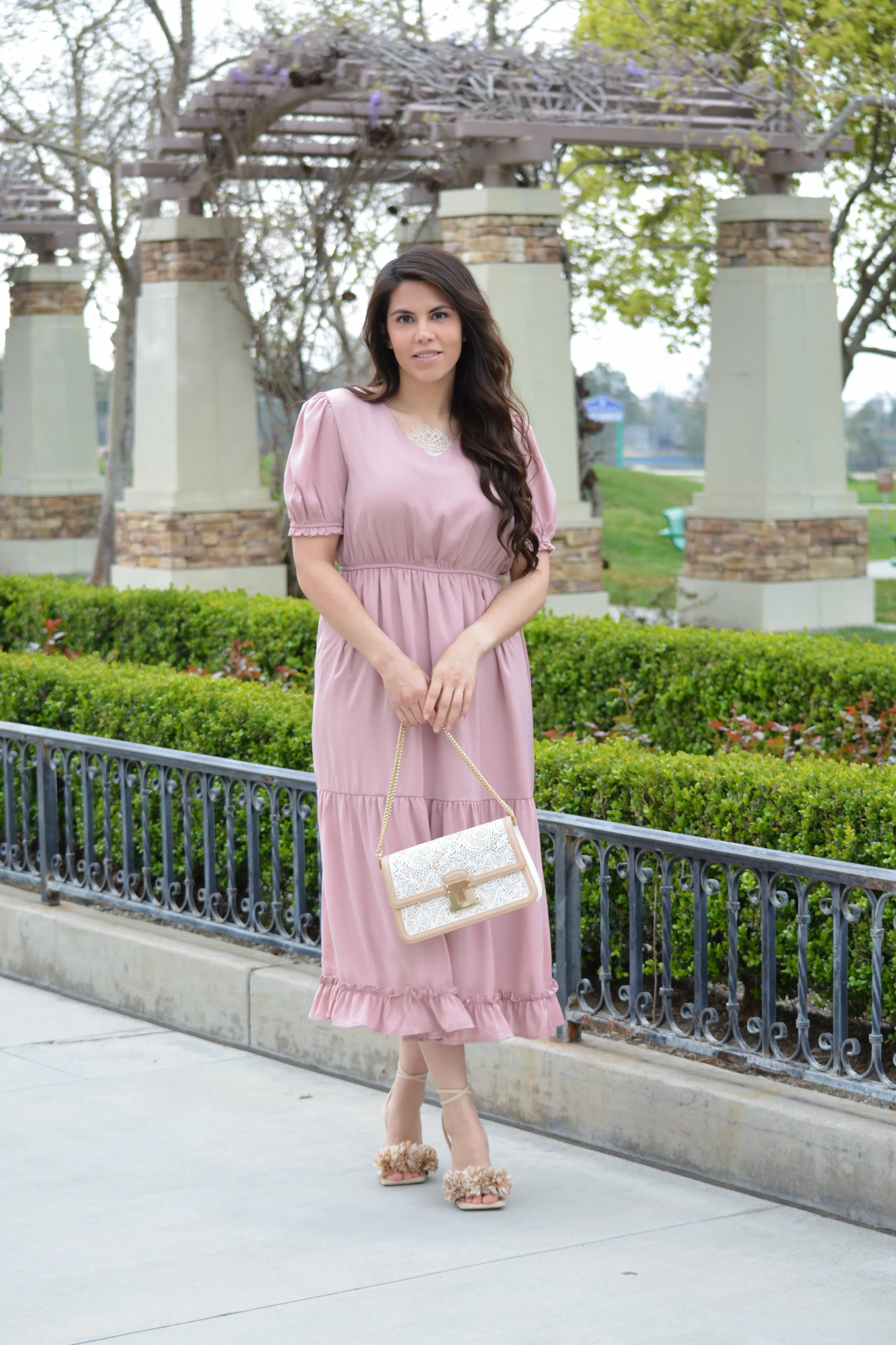 Guinevere Warm Pink Dress