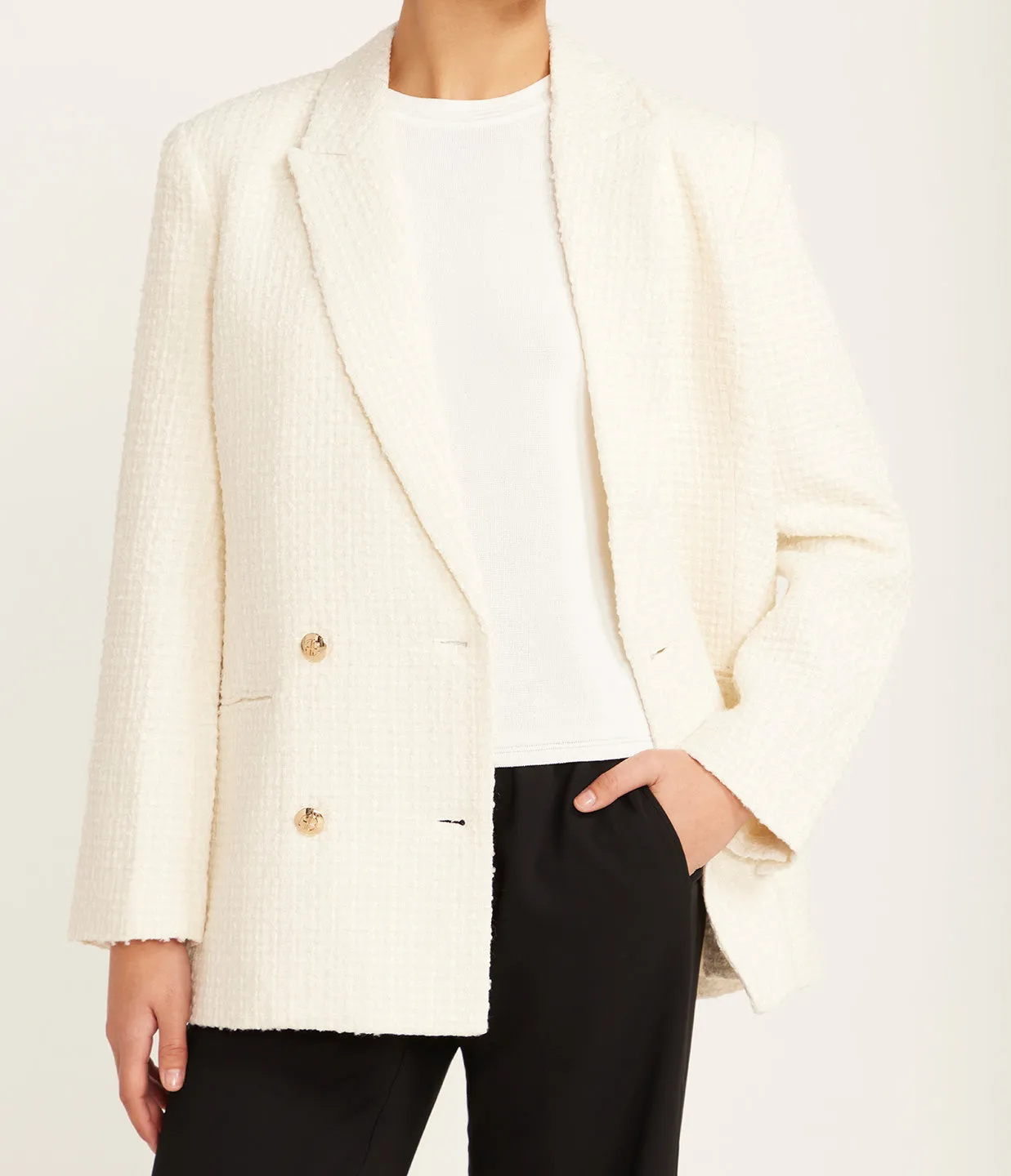 Jasmine Blazer in Ivory