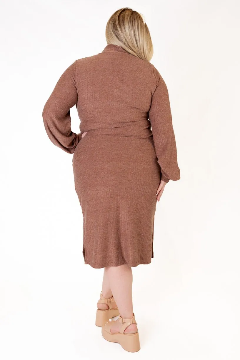 Jensen Dress in Mocha - FINAL SALE