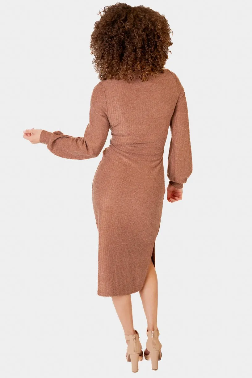 Jensen Dress in Mocha - FINAL SALE
