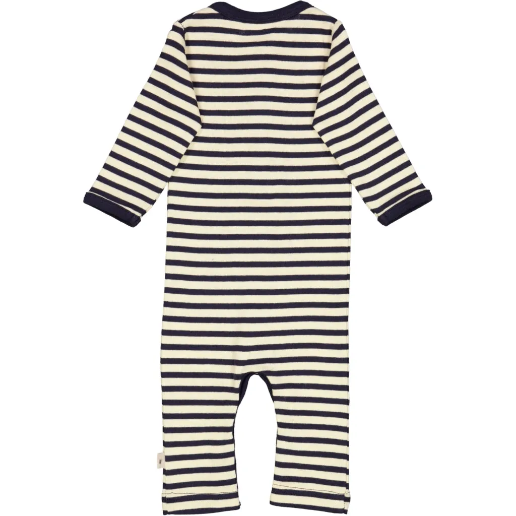 Jumpsuit Eigil - deep wave stripe