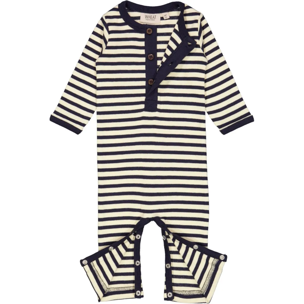 Jumpsuit Eigil - deep wave stripe