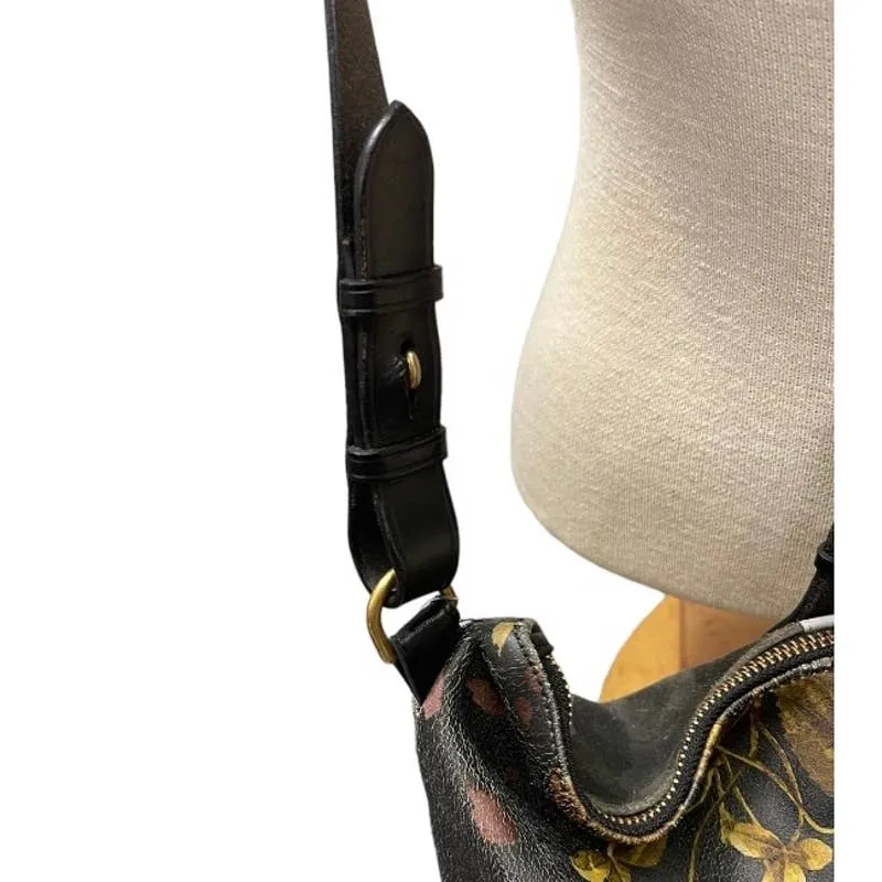Kempton & Co Dylan Holdall Handbag Purse Harris Tweed Camo Black Peony