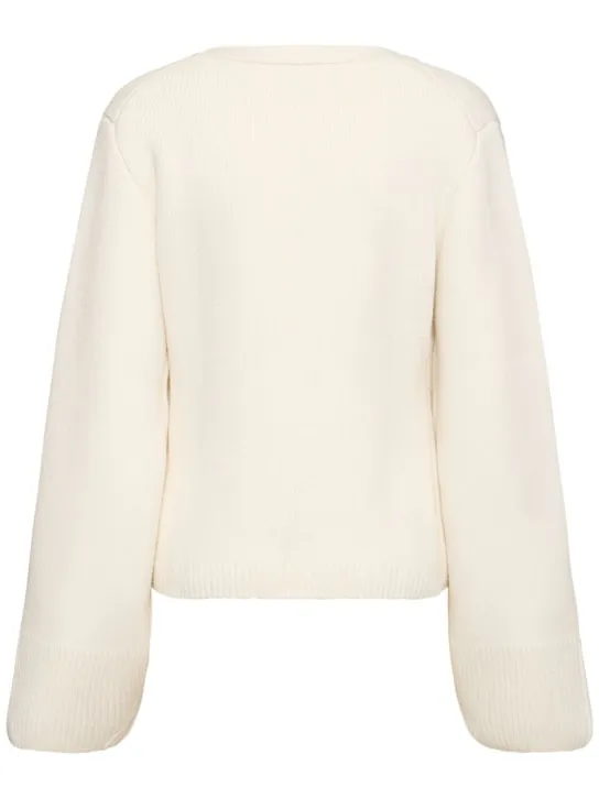 Khaite   Scarlet cashmere cardigan 