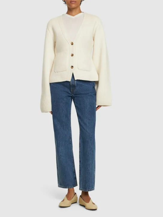 Khaite   Scarlet cashmere cardigan 