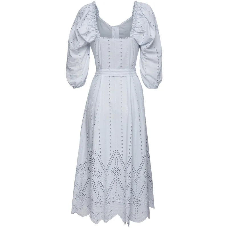 Lola Off Shoulder Dress White