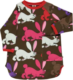 Long Sweatshirt With Pocket, Rabbit
