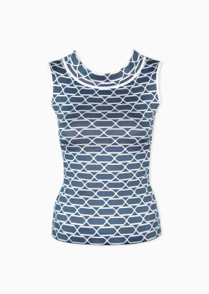 Madeleine – Honeycomb Pattern Top with Open Back