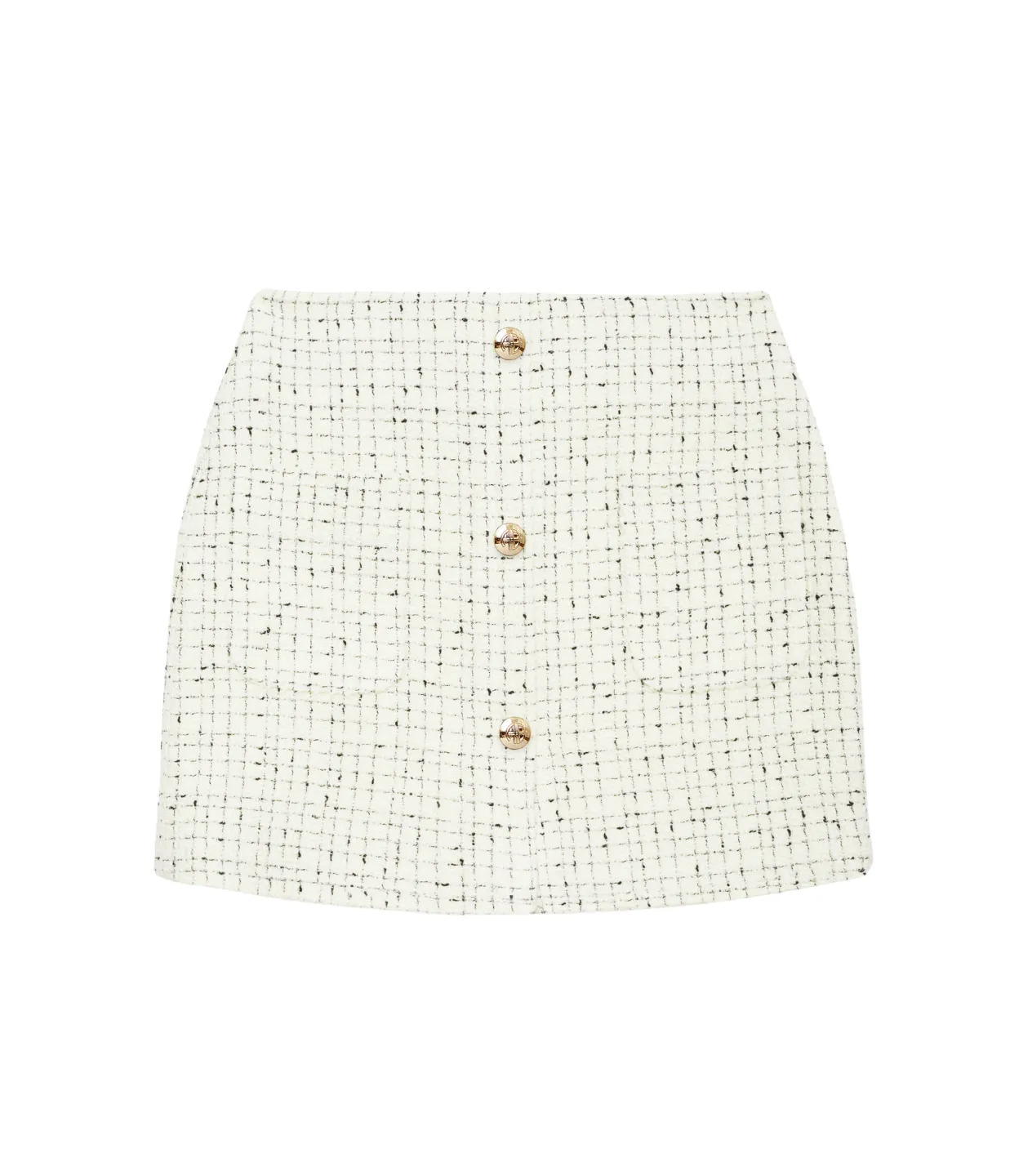 Mateo Skirt in Cream Tweed