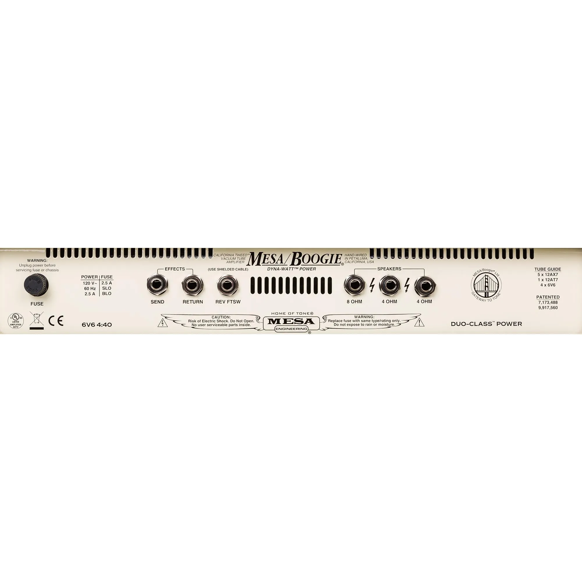 Mesa Boogie California Tweed 6V6 4:40 1x12" Combo, Cream Bronco