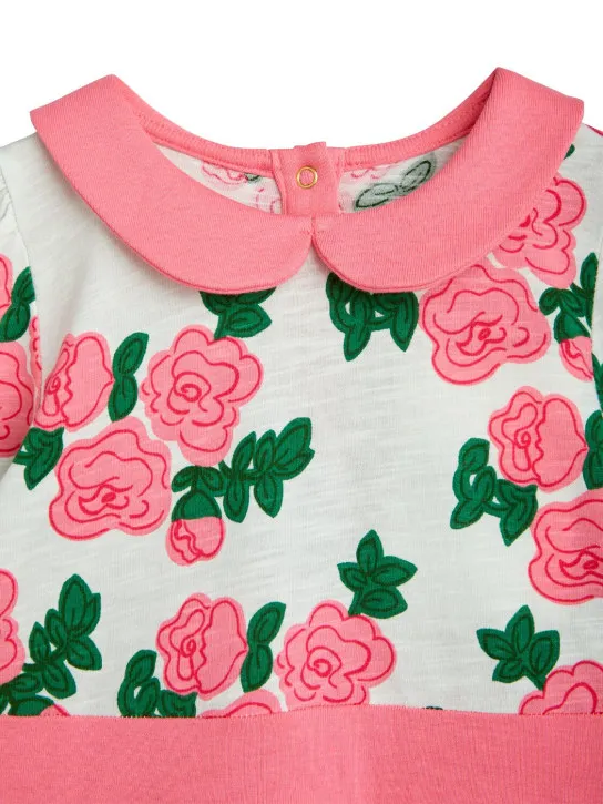 Mini Rodini   Rose printed organic cotton dress 