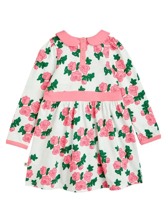 Mini Rodini   Rose printed organic cotton dress 