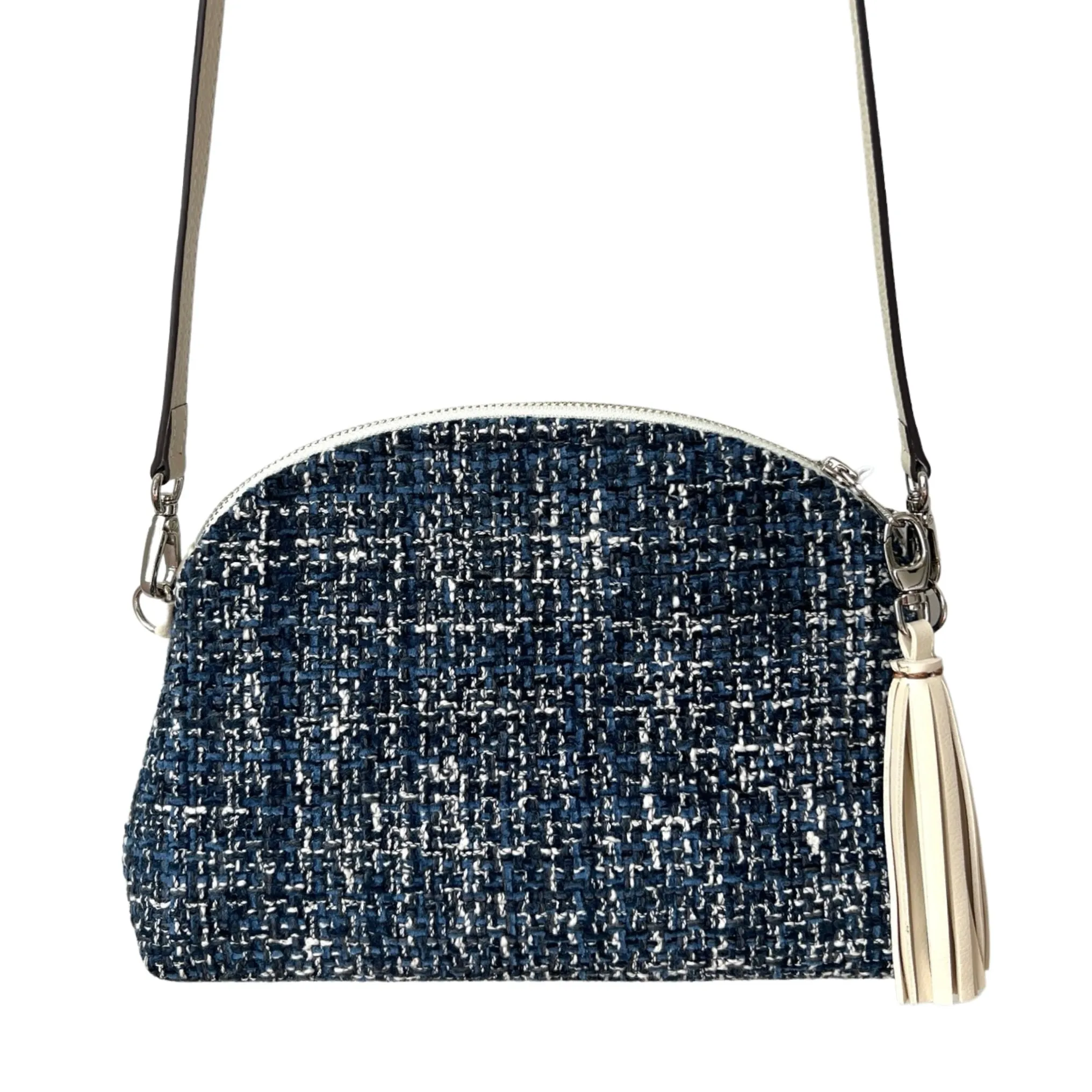 Navy Tweed Purse